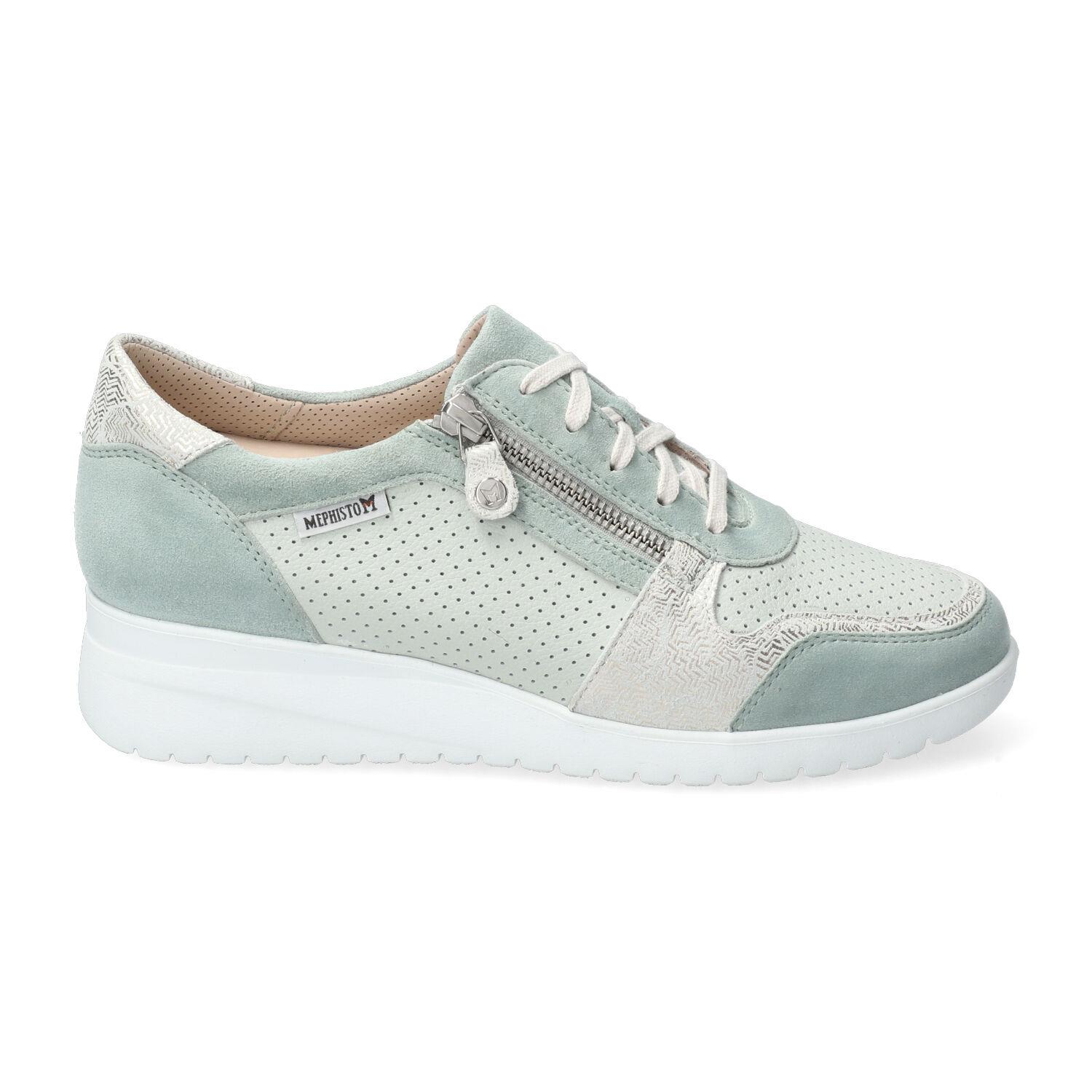 lacets femme modèle Iasmina perf Vert eucalyptus - Mephisto